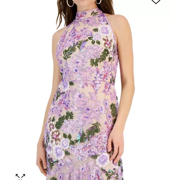 NWTO Sam Edelman Purple Halter dress - Picture 2 of 2